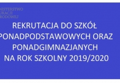 Nabór do szkół 2019-2020