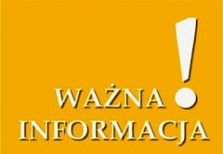 WAŻNE INFORMACJE