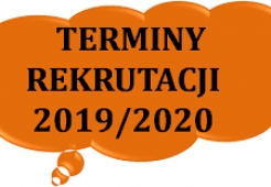 Terminy rekrutacji 2019-2020